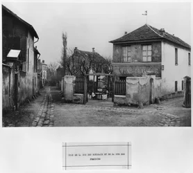 Esquina de la rue des Rondeaux y rue des Prairies, París, 1858-78